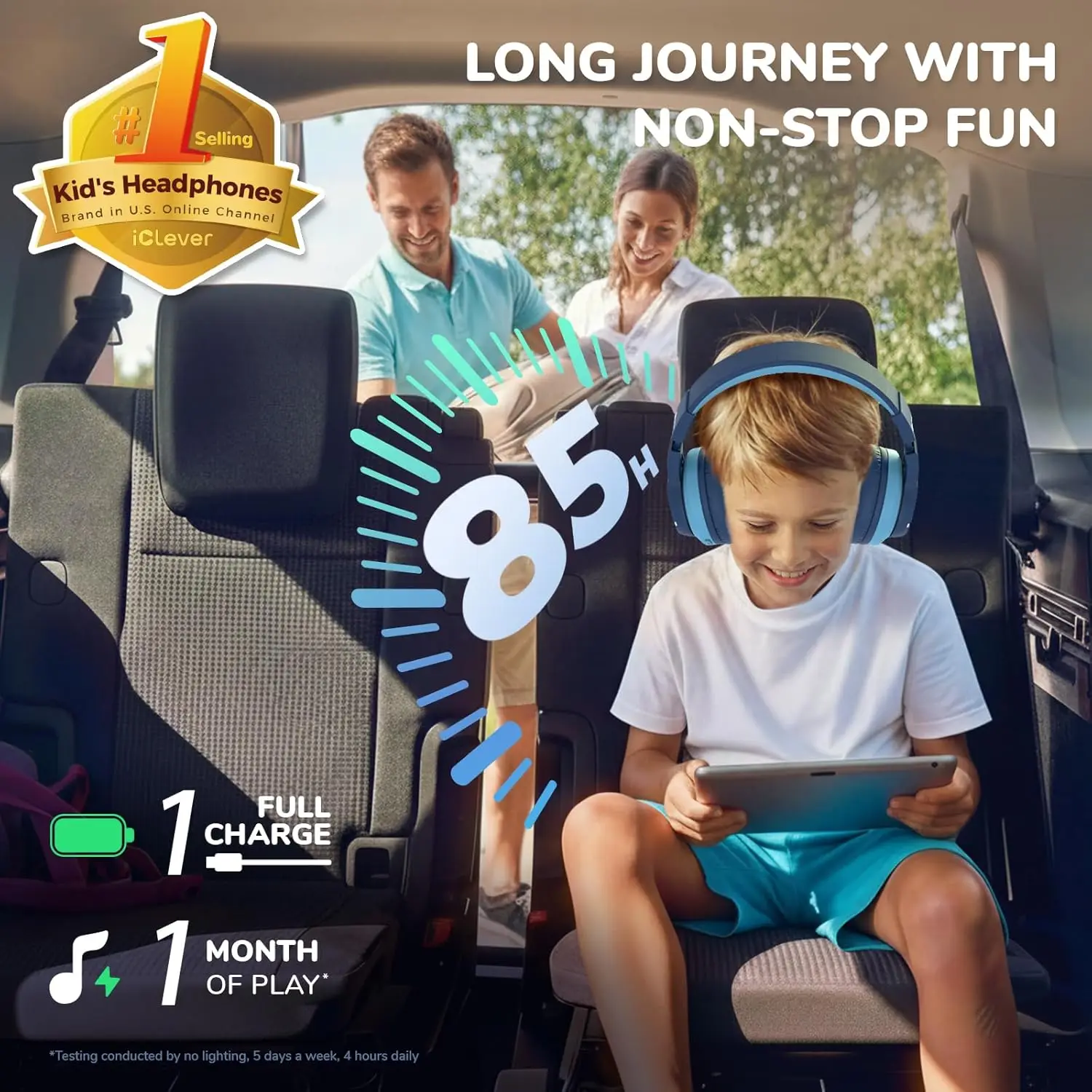 iClever BTH12 Kids Bluetooth H - огляд і ціна Anc Wireless Over Ear Headphones