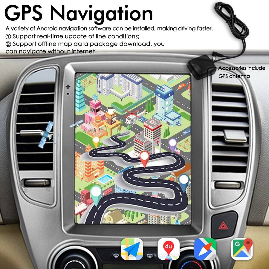 10.4 Android GPS Screen Video  - огляд і ціна Speakers