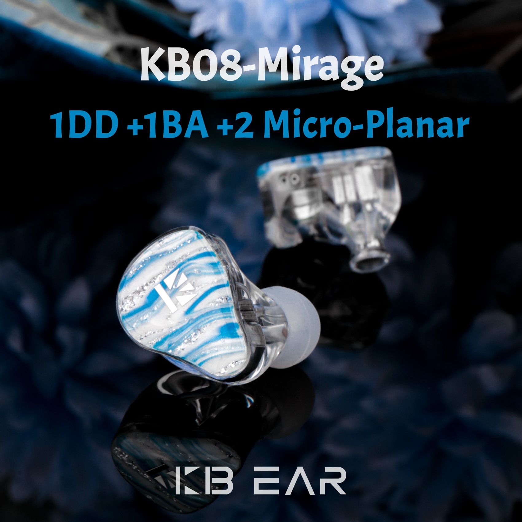 KBEAR KB08 Mirage IEMS in Ear  - огляд і ціна Planar Magnetic Iem Earphones