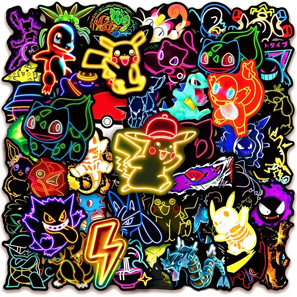 100pcs Neon  Pokémon  Stickers - огляд і ціна Laptops